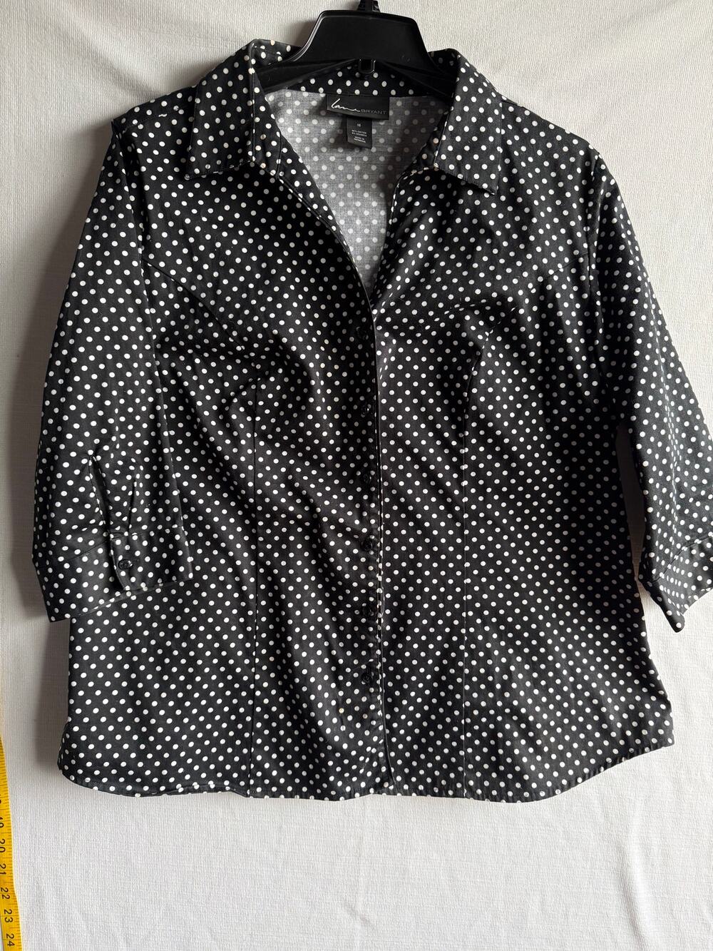 Lane Bryant Black and White Polka Dot